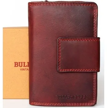 Peněženka Celá kožená tmavě červená bytelná prostorná peněženka Bull Burry (RFID)