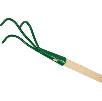 Kultivátor J.A.D. Tools Kypřič zahradnický 3 hroty, násada dřevo 100 cm