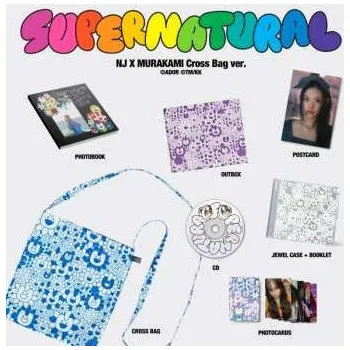 Zahraniční hudba CD/Box Set NewJeans: Supernatural CLR 2024 Cross Bag Hanni Ver. (blue) Coloured Vinyl