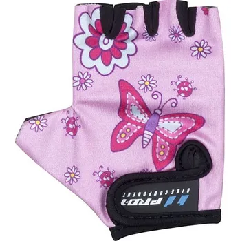 Cyklistické rukavice Rukavice PRO-T Bambino Velikost: S, Varianta: Motýl