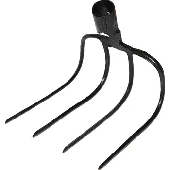 Zahradní nářadí STREND PRO® Vidle zahnuté kopací F120KX, 4 hroty, komaxit (bez násady) 211041