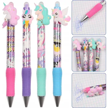 Jednorožec Propiska gumovací gelová automatická, školní 0,5mm