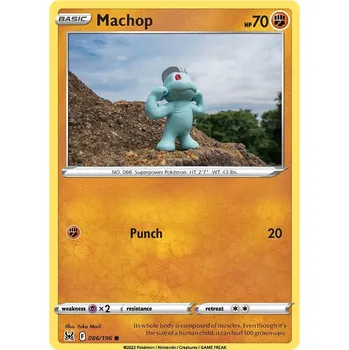 Sběratelská karetní hra Pokémon TCG Machop 086/196 - Reverse Holo