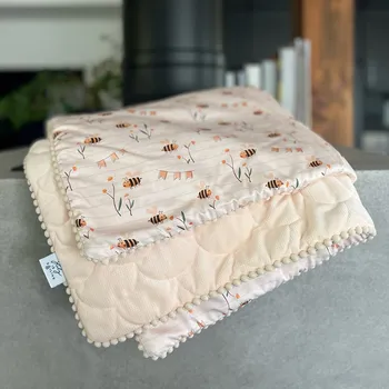 Dětská deka Lily is sailing Deka Včelky Velikost: S: 0-3 let: 70 x 90 cm