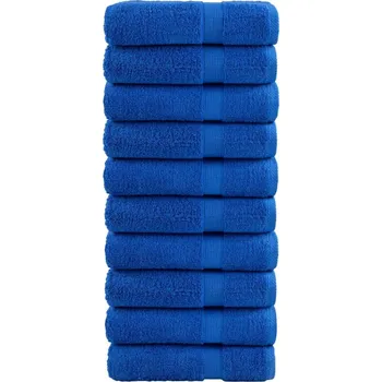 Utěrka vidaXL Premium ručníky SOLUND 10 ks 50 x 100 cm 600 g/m² [137126] Barva: Modrá
