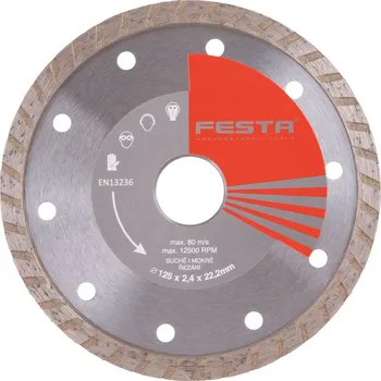 Řezný kotouč FESTA® Kotouč diamantový TURBO 125×22,23 mm 21412