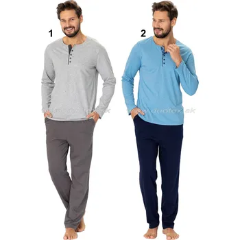 Pánské pyžamo Hotberg(M-Max) Pánské pyžamo Anatol503 Barva: 2-modrá, Velikost: XL