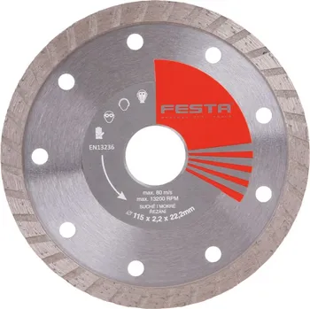 Řezný kotouč FESTA® Kotouč diamantový TURBO 115×22,23 mm 21411