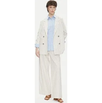 Dámské kalhoty Pepe Jeans Kalhoty z materiálu Herly PL211806 Béžová Wide Leg XS