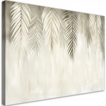 Obraz Obraz do obýváku ložnice, Béžové palmové listy v boho stylu 90x60