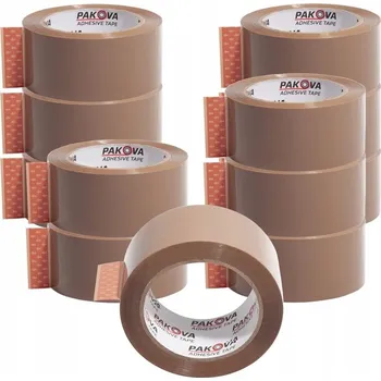Lepicí páska Balicí páska Pakova hnědá, šířka 48 mm, délka 120 m, 12 ks