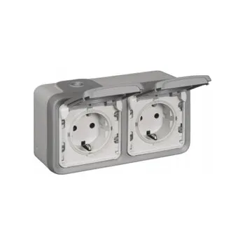 Elektrická zásuvka Elektrická Zásuvka hermetická Legrand šedá