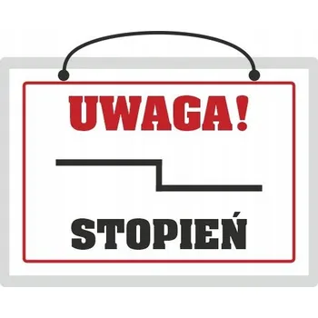 Laminovaná tabulka POZOR SCHODY - formát A5