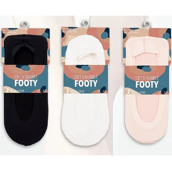 Fuski Dámské ponožky extra nízké sada 2ks bílé Velikost ponožek: 39-42