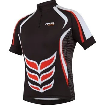 Cyklistické oblečení FUNKČNÍ CYKLISTICKÝ DRES FORZA FAVO ČERVENÝ XL