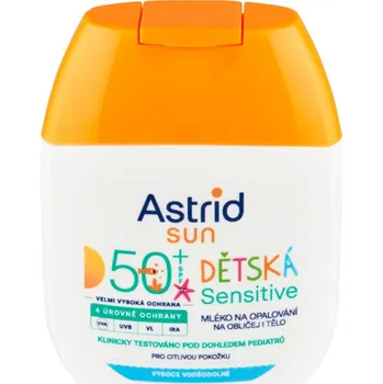 Přípravek na opalování Astrid Sun Kids OF50+ Sensitive mléko na opalování 60 ml