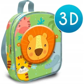 Dětský batoh Batoh do školky 3D Zvířátka z džungle – barevné dobrodružství
