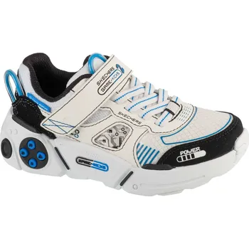 Chlapecké tenisky Bílé chlapecké tenisky Skechers Gametronix 2.0 402270L-WBKB Velikost: 27