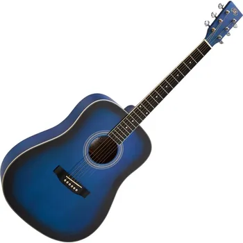 Kytara SX SD104KBUS Blue Sunburst Akustická kytara