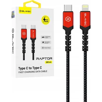 Datový kabel Kabel Blavec USB-C - USB-C 2 m černý