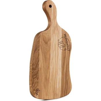 Kuchyňské prkénko Dřevěné prkénko na krájení snídaně KONSIMO LIVO, dubové dřevo, olejované