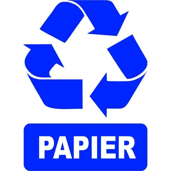 Obraz Recyklační nálepka PAPÍR 15x20 cm - 1 kus