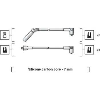 Zapalovací kabel Sada kabelů pro zapalování MAGNETI MARELLI 941318111062