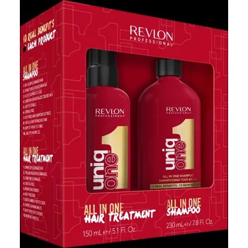 Šampon REVLON PROFESSIONAL UNIQ ONE – Set pro péči o vlasy: šampon 230 ml + bezoplachová péče 150 ml pro všechny typy vlasů