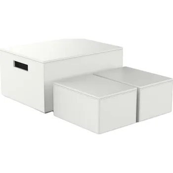 Úložný box Decor Walther, Krabička na potraviny Brownie bílá 3 ks - Formadore