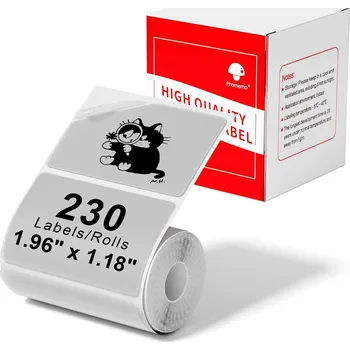 Samolepící etiketa Náhradní transparentní štítky do tiskárny Phomemo M250 50 × 30 mm (230 štítků/role)