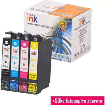 Počítač Starink kompatibilní cartridge Epson 16, T1636, C13T16364012 (Černá + 3x Barvy)