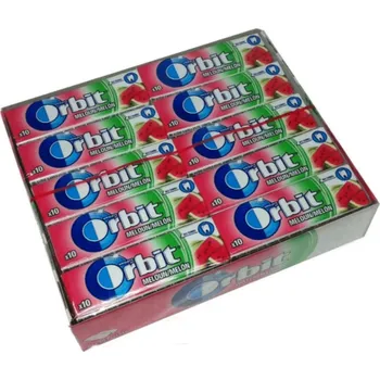 Čokoláda Wrigley Wrigleys Orbit Vodní meloun žvýkačky bez cukru 30x14g velké balení 30ks