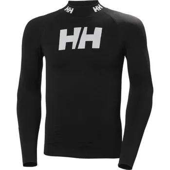 Pánské tričko Unisexové triko s dlouhým rukávem Helly Hansen LIFA SEAMLESS RACING TOP XL Černá, Bílá