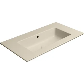 PURA keramické umyvadlo Slim 82x46cm, bez otvoru, creta mat