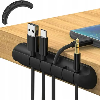 kabelová chránička ORGANIZÉR NA KABELY A VODIČE K PSACÍMU STOLU DRŽÁK SAMOLEPICÍ