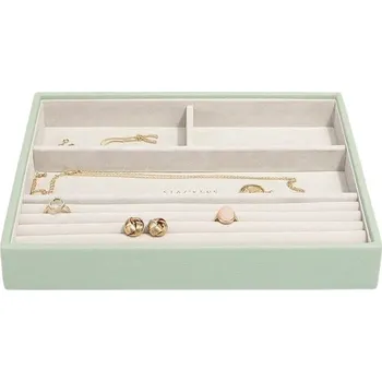 Šperkovnice Stackers, Krabička na šperky Stackers se 4 přihrádkami classic šalvějově zelená - Formadore