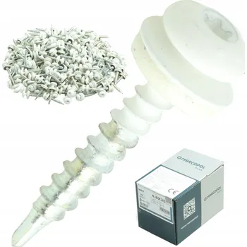 Vrut FARMÁŘSKÝ VRUT PANHEAD 4,8 x 35 mm RAL 9010 250 kusů VRUT S PODLOŽKOU