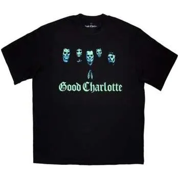 Zahraniční hudba Merch Good Charlotte: Good Charlotte Unisex Oversized Boxy T-shirt: Generation Rx Skulls (black) (xx-large) XXL