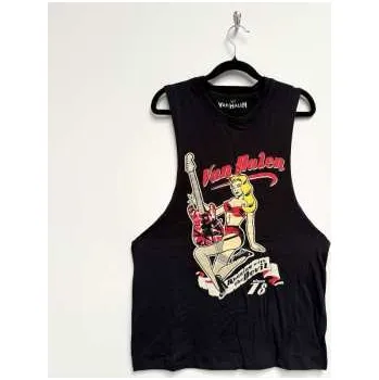 Merch Van Halen: Van Halen Unisex Vest T-shirt: Running With The Devil (black) (x-large) XL