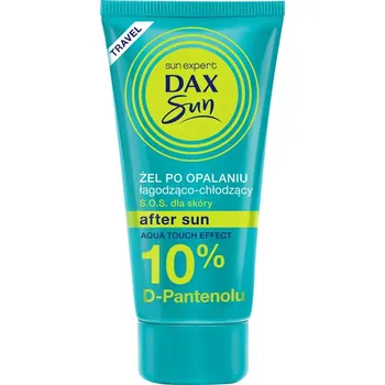 Přípravek po opalování Dax Sun, Zklidňující a chladivý gel po opalování 10% D-Panthenol S.O.S. na pokožku 50ml