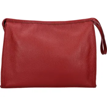 Kabelka Dámská kožená crossbody kabelka Italia Gisell - tmavě červená