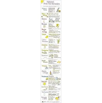 Cizojazyčná kniha Natural First Aid Remedies Chart - Cook, Liz