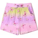 DÍVČÍ BAVLNĚNÉ KRAŤASY S MOTÝLKY Barva: Růžová, Velikost: 116