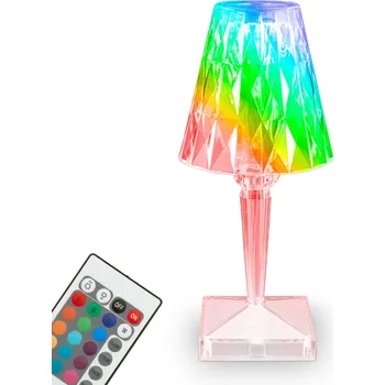 Lampička BRILONER LED nabíjecí stolní lampa, 25,5 cm, 2,3W, 65lm transparentní BRILO 7464010