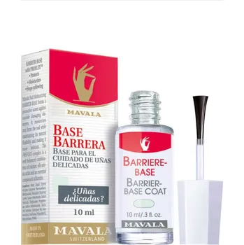 Lak na nehty MAVALA Barrier-Base Coat Zpevňující podkladový lak pro citlivé, suché a lámavé nehty 10 ml