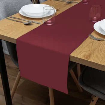 ubrus Dekorační běhoun na stůl Rongo RG-044 Tmavě bordó 35x120 cm