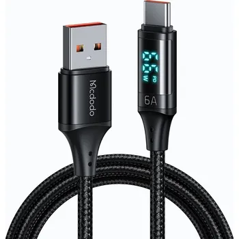 Datový kabel Kabel McDodo USB - USB typ C 1,2 m černý