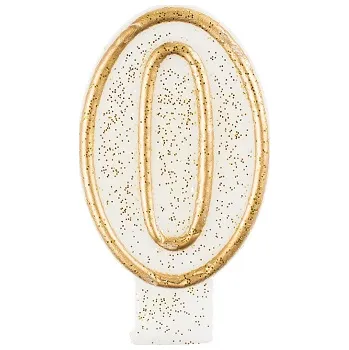 Dortová svíčka MZ Svíčka na dort třpytivá 0 - tři barvy Barva: Zlatá