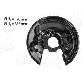 Brzdový kotouč Ochranný plech proti rozstřikování, brzdový kotouč AIC 56161