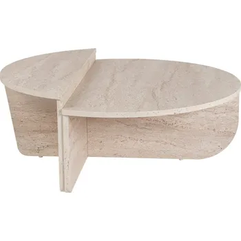 Konferenční stolek Konferenční stolek KRALTON, travertin + vyzvednutí ZDARMA